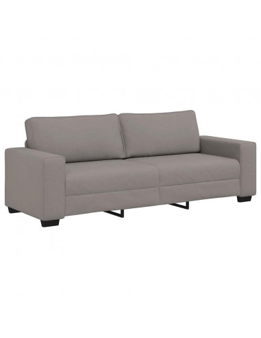 Set di Divani 2 pz con Cuscini Tortora in Tessuto