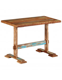 Tavolo da Pranzo 110x55x78 cm in Legno Massello di Recupero 2