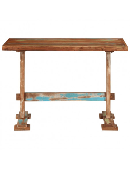 Tavolo da Pranzo 110x55x78 cm in Legno Massello di Recupero
