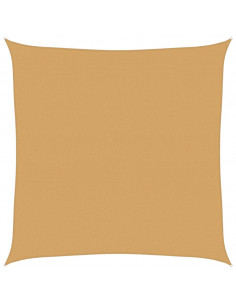 Vela Parasole 160 g/m² Quadrata Sabbia 5x5 m in HDPE 2