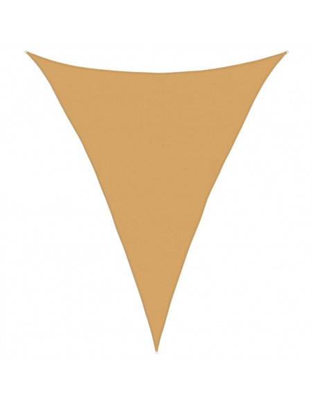 Vela Parasole 160 g/m² Triangolare Sabbia 4x5x5 m in HDPE