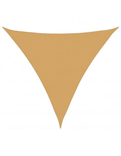 Vela Parasole 160 g/m² Triangolare Sabbia 6x6x6 m in HDPE 2