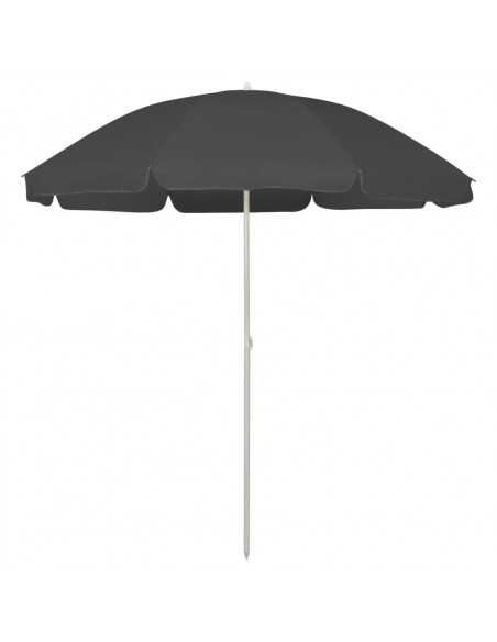 Ombrellone da Spiaggia Antracite 240 cm