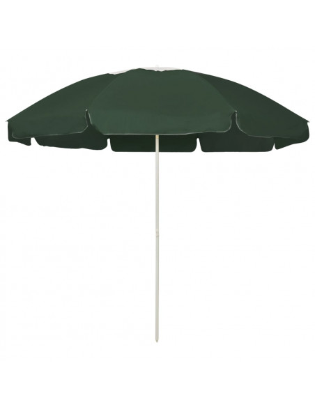 Ombrellone da Spiaggia Verde 240 cm