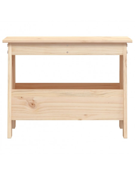 Panca da Ingresso 60x28x45 cm in Legno Massello di Pino