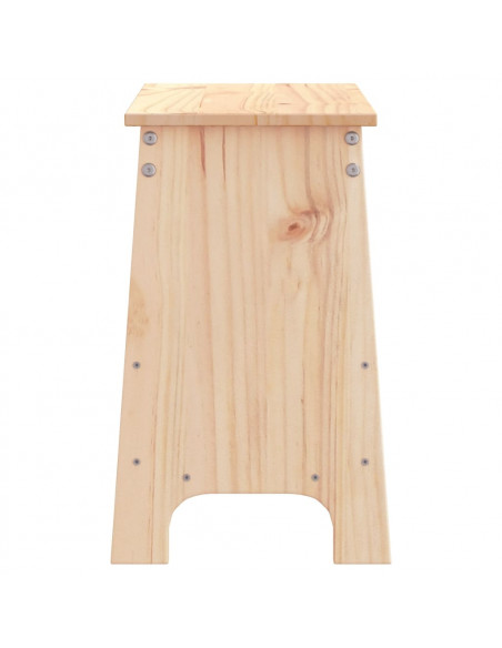 Panca da Ingresso 60x28x45 cm in Legno Massello di Pino