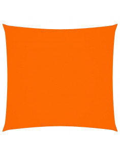 Parasole a Vela in Tela Oxford Quadrata 7x7 m Arancione 2