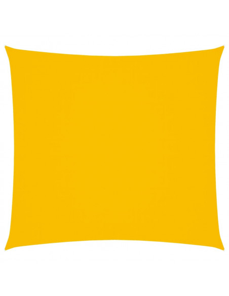 Parasole a Vela in Tela Oxford Quadrato 4,5x4,5 m Giallo