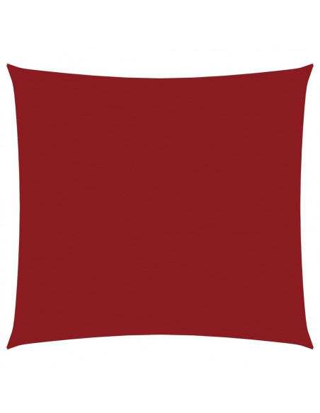 Parasole a Vela in Tela Oxford Quadrato 4,5x4,5 m Rosso