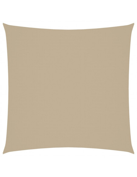 Parasole a Vela in Tela Oxford Quadrato 6x6 m Beige