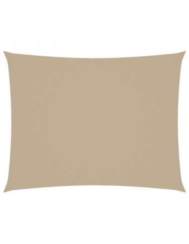 Parasole a Vela Oxford Rettangolare 5x6 m Beige