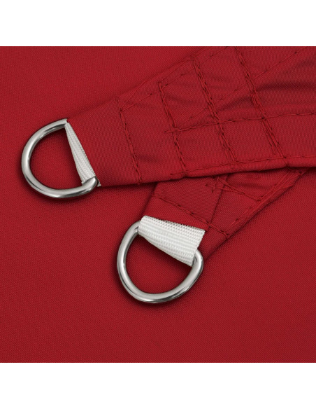Parasole a Vela Oxford Triangolare 3,6x3,6x3,6 m Rosso