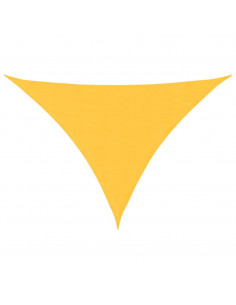 Parasole a Vela Oxford Triangolare 3x4x4 m Giallo 2