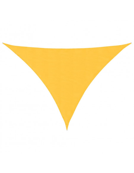 Parasole a Vela Oxford Triangolare 3x4x4 m Giallo