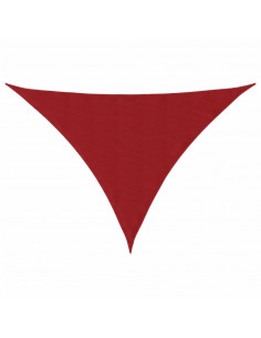 Parasole a Vela Oxford Triangolare 3x4x4 m Rosso 2