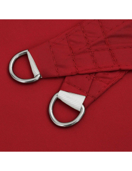 Parasole a Vela Oxford Triangolare 3x4x4 m Rosso