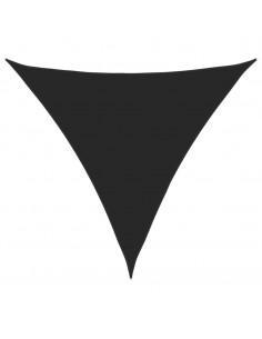 Parasole a Vela Oxford Triangolare 5x5x5 m Nero 2