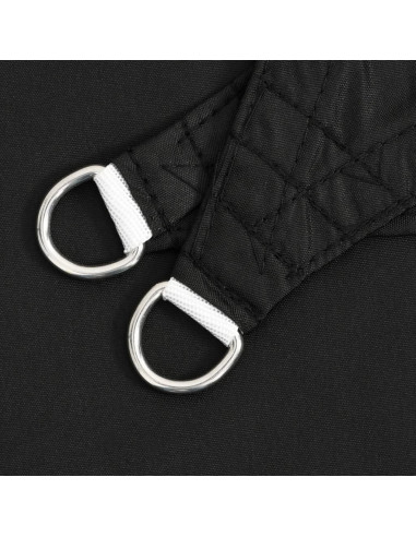 Parasole a Vela Oxford Triangolare 5x5x5 m Nero