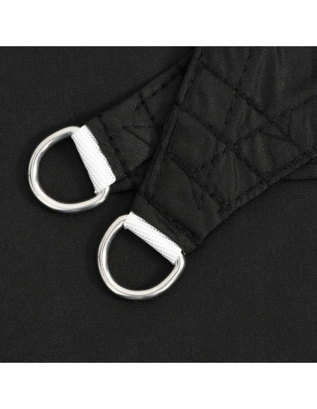 Parasole a Vela Oxford Triangolare 5x5x5 m Nero