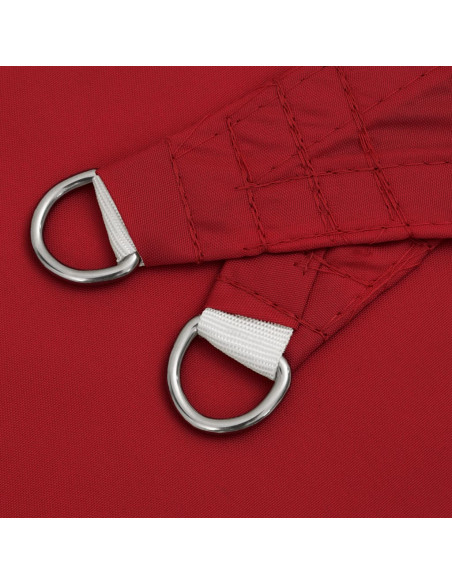 Parasole a Vela Oxford Triangolare 5x5x5 m Rosso
