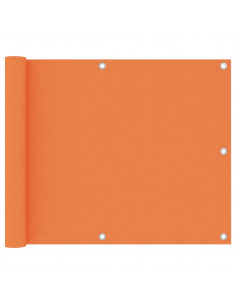Paravento da Balcone Arancione 75x400 cm Tessuto Oxford 2