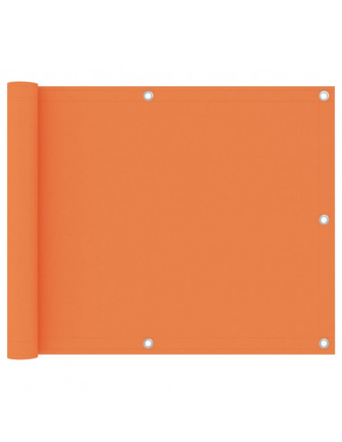 Paravento da Balcone Arancione 75x400 cm Tessuto Oxford