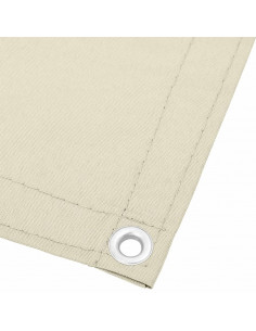 Paravento da Balcone Crema 90x800 cm 100% Poliestere Oxford 2