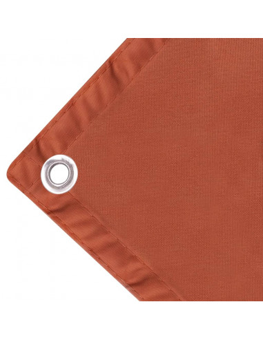 Paravento da Balcone in Tessuto Oxford 90x600 cm Terracotta