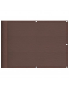 Paravento da Balcone Marrone 75x1000 cm 100% Poliestere Oxford 2