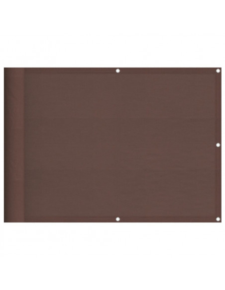 Paravento da Balcone Marrone 75x1000 cm 100% Poliestere Oxford