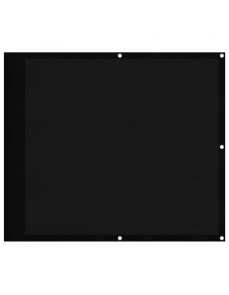 Paravento da Balcone Nero 90x800 cm 100% Poliestere Oxford