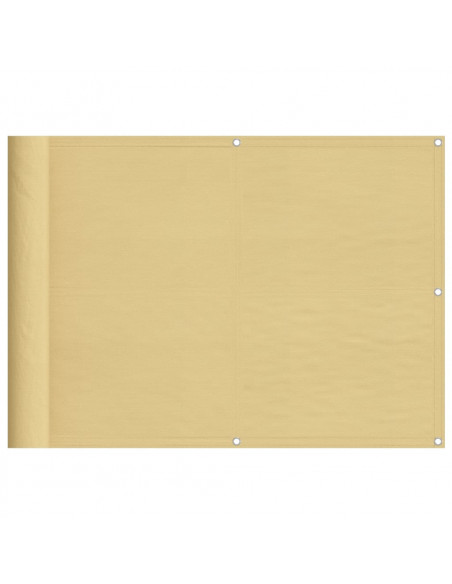 Paravento da Balcone Sabbia 75x1000 cm 100% Poliestere Oxford