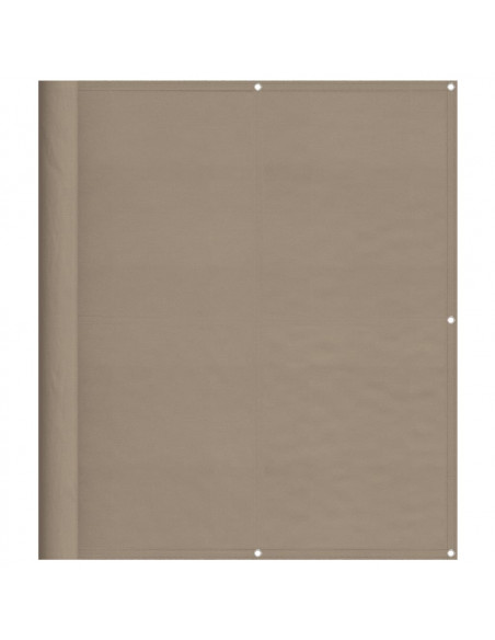 Paravento da Balcone Tortora 120x700 cm 100% Poliestere Oxford