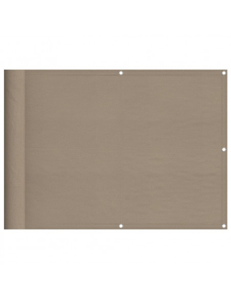 Paravento da Balcone Tortora 75x800 cm 100% Poliestere Oxford