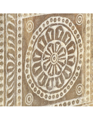 Tavolino da Salotto 90x50x35 cm in Legno Massello di Mango