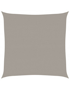 Vela Parasole 160 g/m² Quadrata Grigio Chiaro 6x6 m in HDPE 2