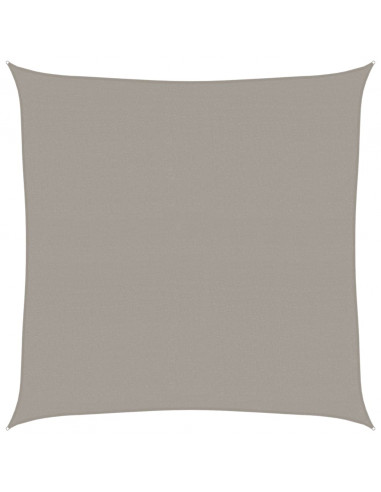 Vela Parasole 160 g/m² Quadrata Grigio Chiaro 6x6 m in HDPE