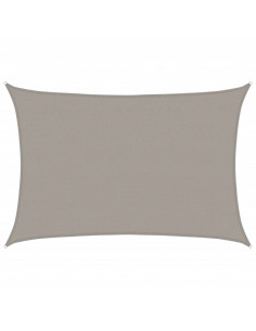 Vela Parasole 160 g/m² Rettangolare Grigio Chiaro 4x5 m in HDPE 2