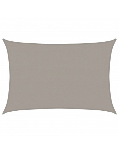 Vela Parasole 160 g/m² Rettangolare Grigio Chiaro 4x5 m in HDPE
