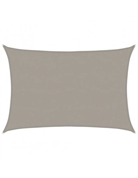 Vela Parasole 160 g/m² Rettangolare Grigio Chiaro 5x6 m in HDPE