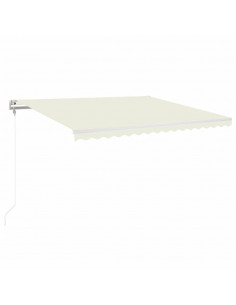 Tenda da Sole Retrattile Automatica 400x350 cm Crema 2