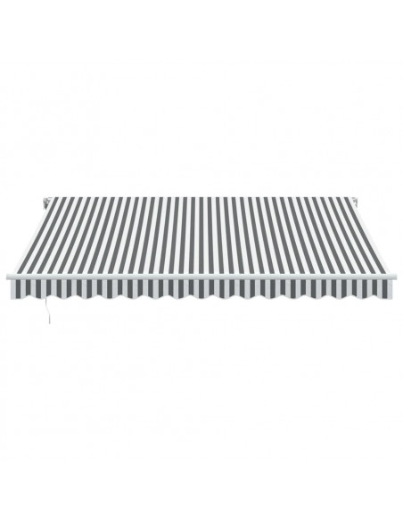 Tenda Sole Retrattile Automatica 400x350 cm Antracite e Bianco