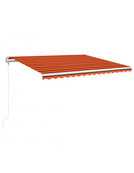 Tenda Sole Retrattile Automatica 400x350 cm Arancione e Marrone