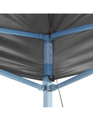 Tendone per Feste Pieghevole Pop-Up con 2 Pareti 3x3m Antracite