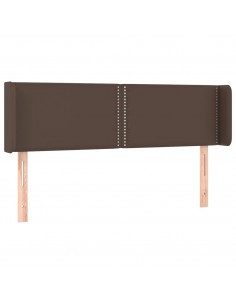 Testiera ad Orecchio Marrone 147x16x78/88 cm in Similpelle 2