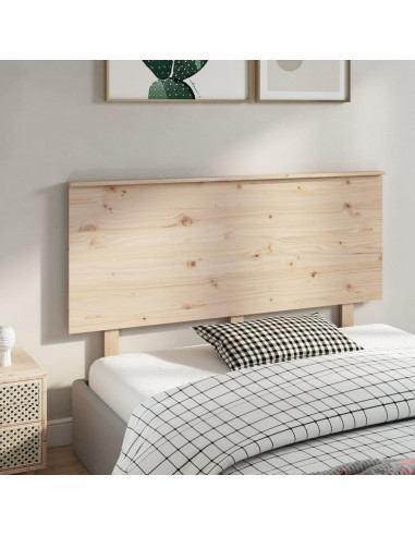 Testiera per Letto 144x6x82,5cm Legno Massello di Pino