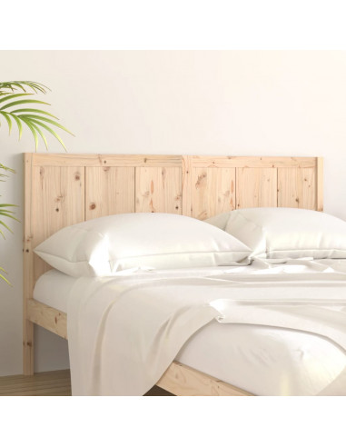 Testiera per Letto 205,5x4x100 cm in Legno Massello di Pino