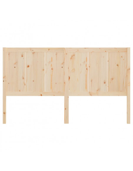 Testiera per Letto 205,5x4x100 cm in Legno Massello di Pino