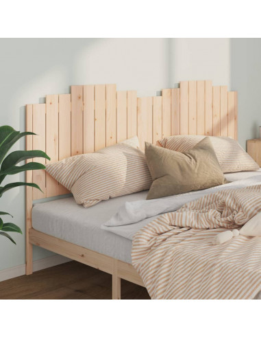 Testiera per Letto 206x4x100 cm in Legno Massello di Pino