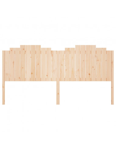 Testiera per Letto 206x4x100 cm in Legno Massello di Pino